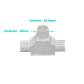 Tee con tapa LinkChip PVC32-TT 32mm blanco para tubo PVC - Miniatura 2