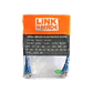 Pack x4 Cable Patch LINKMADE Cat6 Azul 30cm LSZH Inyectado Multifilar - Miniatura 2