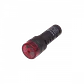 Rojo Buzzer Luz Piloto LED 12VDC/AC 15mm-diam 19mm-cabeza 55mm-altura - Miniatura 1