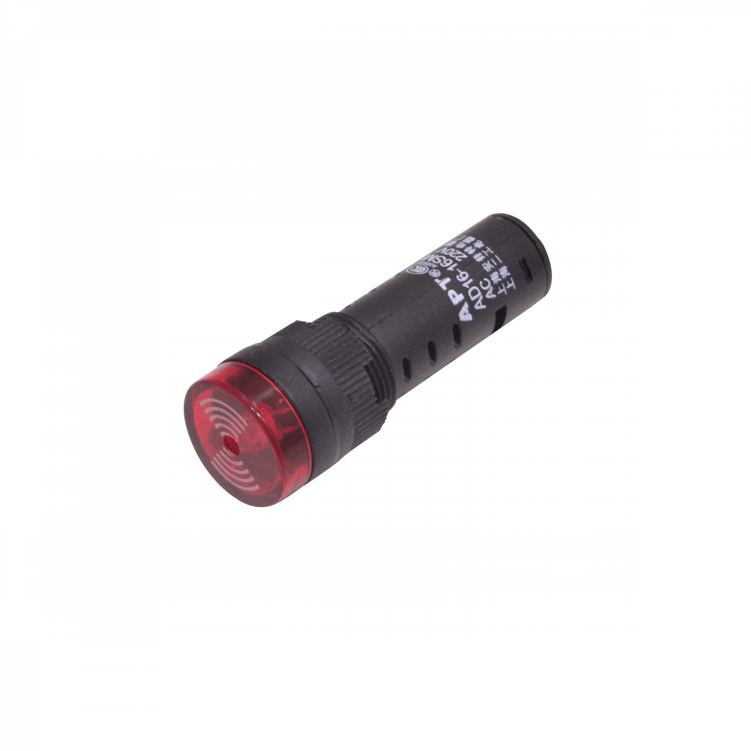 Luz Piloto LED Roja 220VAC Cabeza 19mm Altura 55mm Diámetro 15mm 1