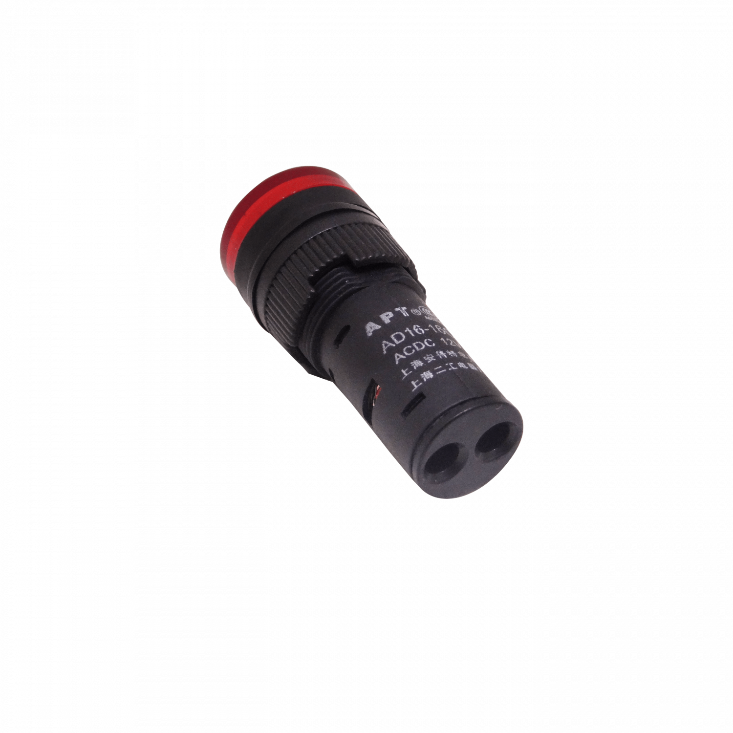 Rojo Luz Piloto LED 12VDC/AC 15mm-diametro 19mm-cabeza 45mm-altura 1
