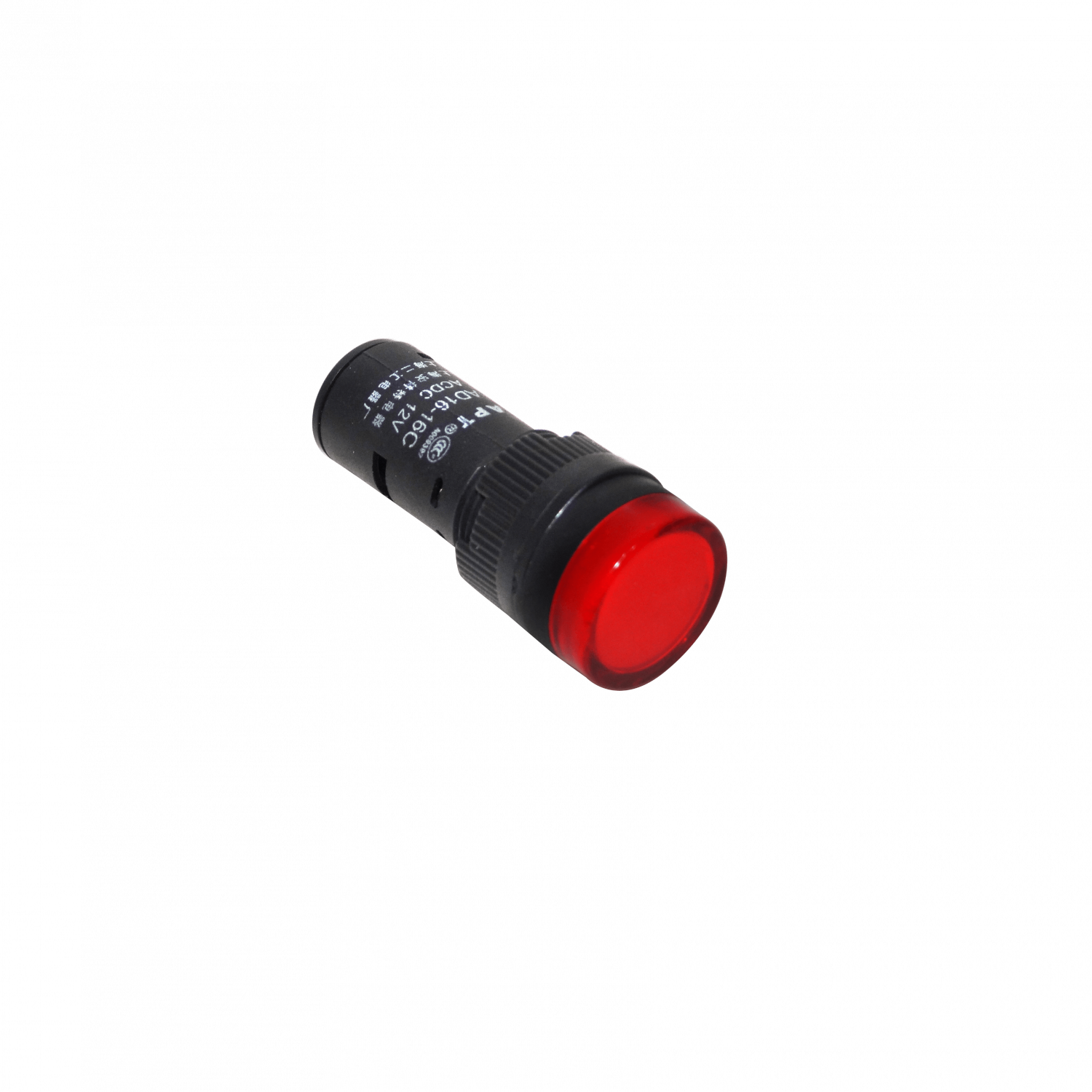 Rojo Luz Piloto LED 12VDC/AC 15mm-diametro 19mm-cabeza 45mm-altura 2