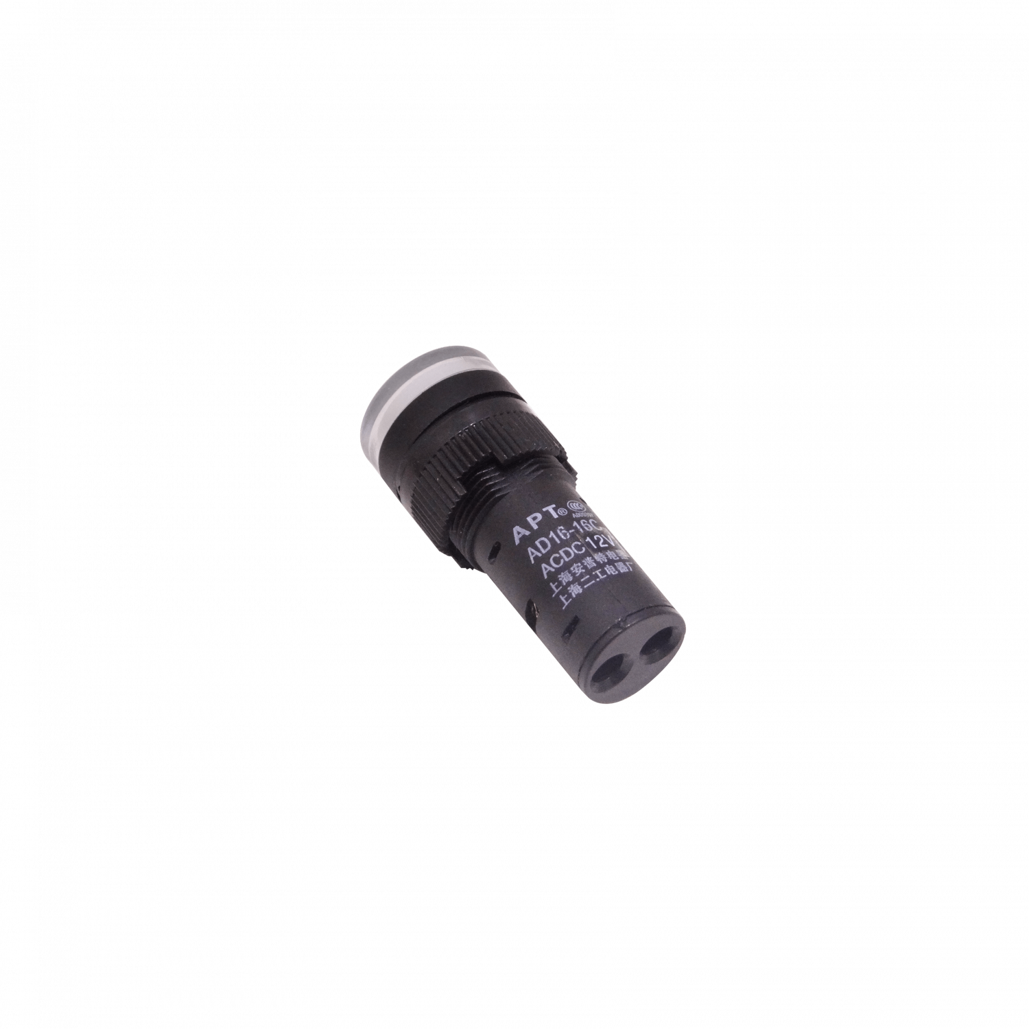 Blanco Luz Piloto LED 12VDC/AC 15mm-diametro 19mm-cabeza 45mm-altura 1