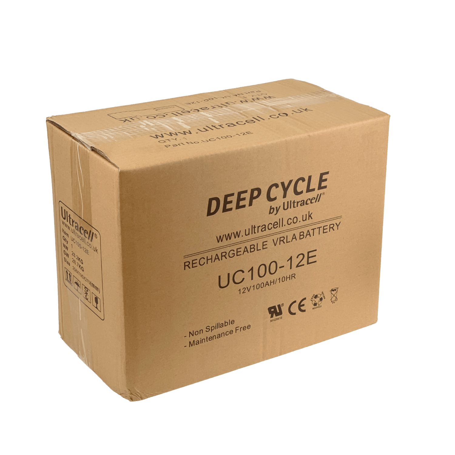 ULTRACELL Bateria 12V 100AH VRLA AGM 212x330x173mm 5