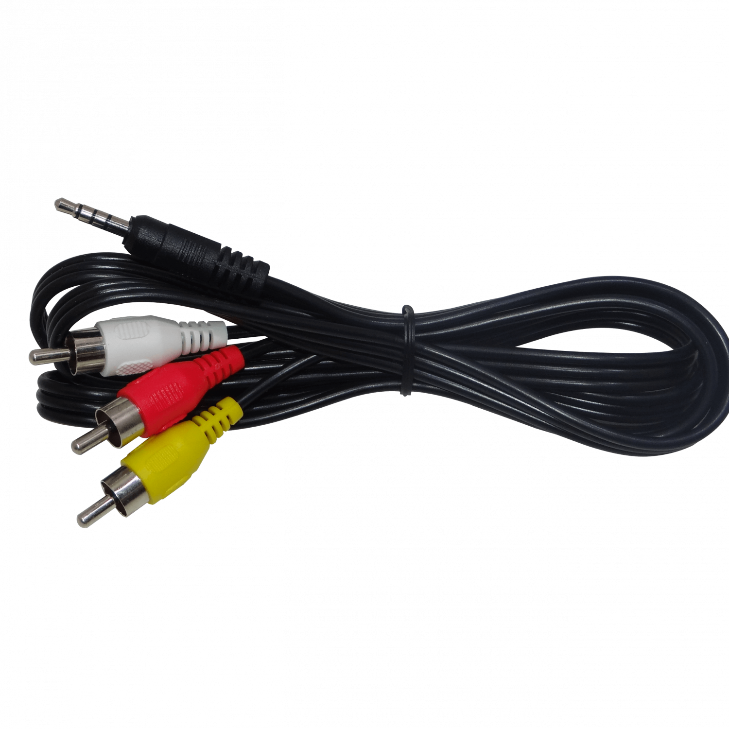Cable A/V 3.5mm Macho a 3 RCA Macho, 1m, Audio Video Estéreo 2