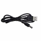 Cable 70cm Plug-5,5x2,1mm USB-A-M Negro - Miniatura 2