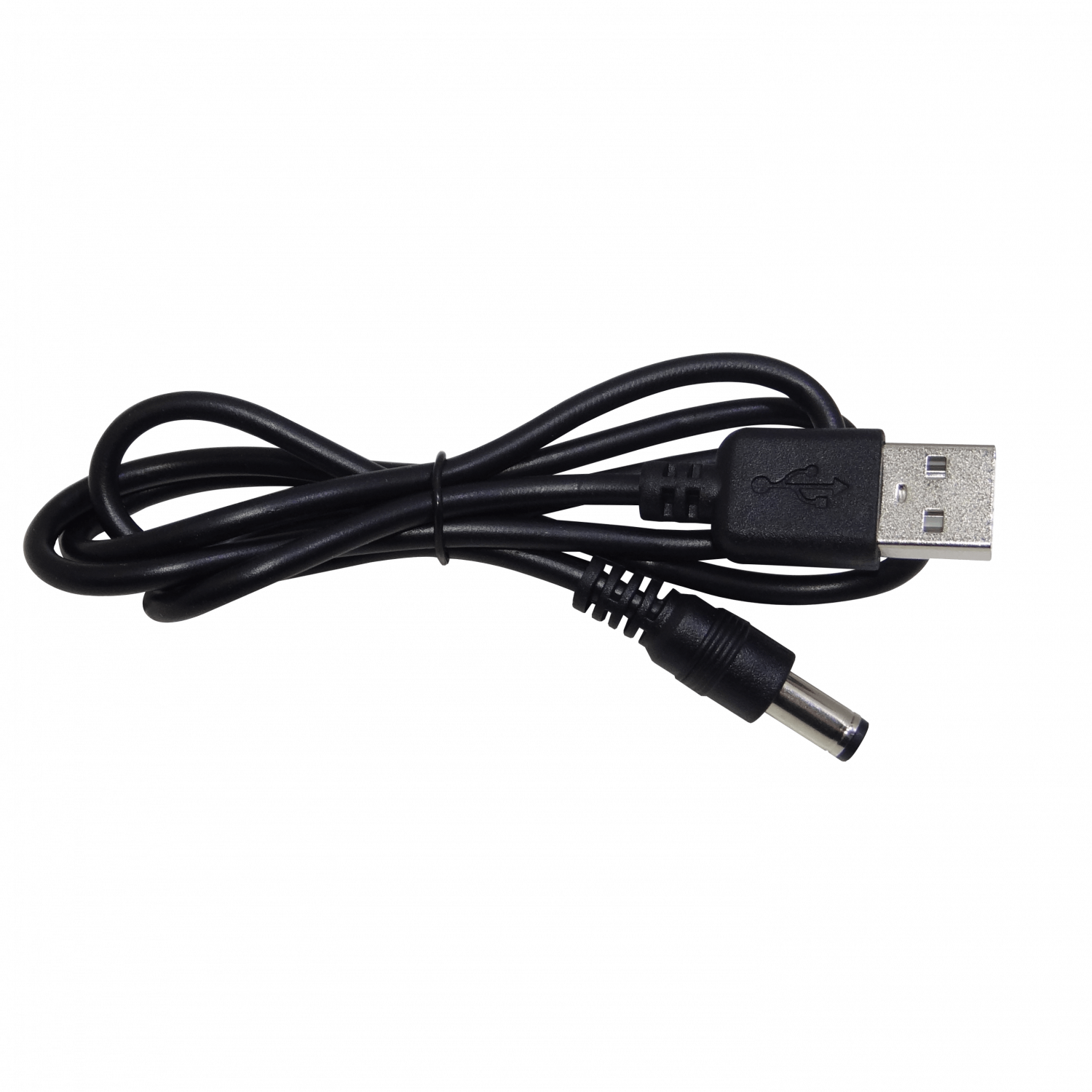 Cable 70cm Plug-5,5x2,1mm USB-A-M Negro 2