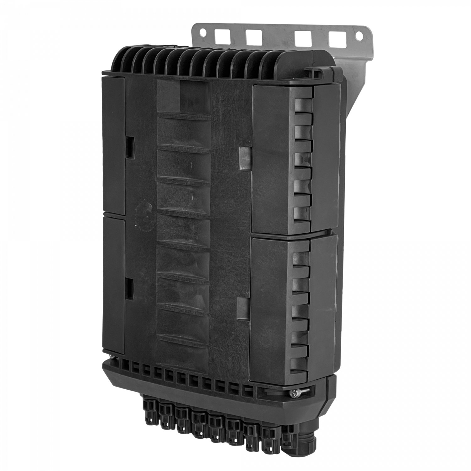 Caja de Empalme de Fibra Óptica 96 Fusiones IP68 Negra - BOX-96N 7