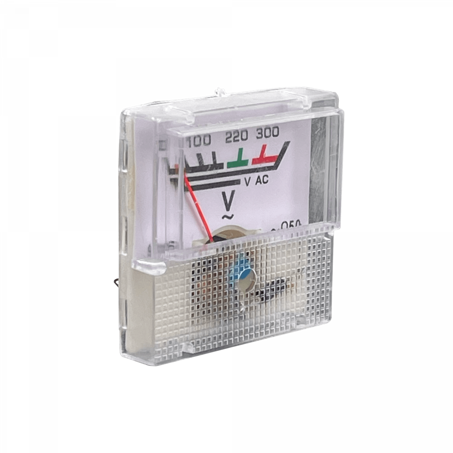 Voltímetro analógico 0-300 VAC, panel 40×40 mm, VOLT-AC 3