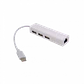 Adaptador USB-C a Ethernet RJ45 10/100mbps con hub 3 puertos - Miniatura 1