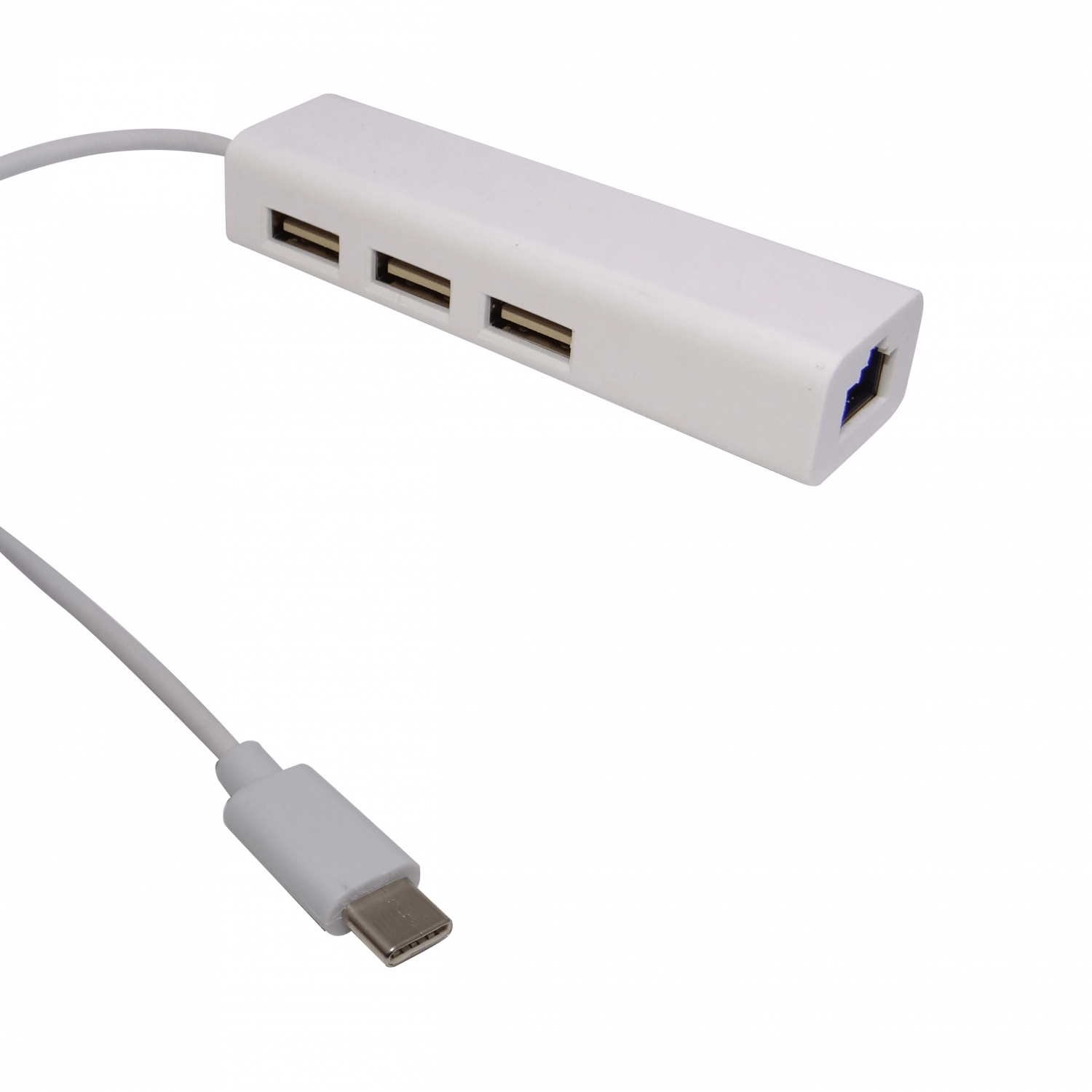 Adaptador USB-C a Ethernet RJ45 10/100mbps con hub 3 puertos 2