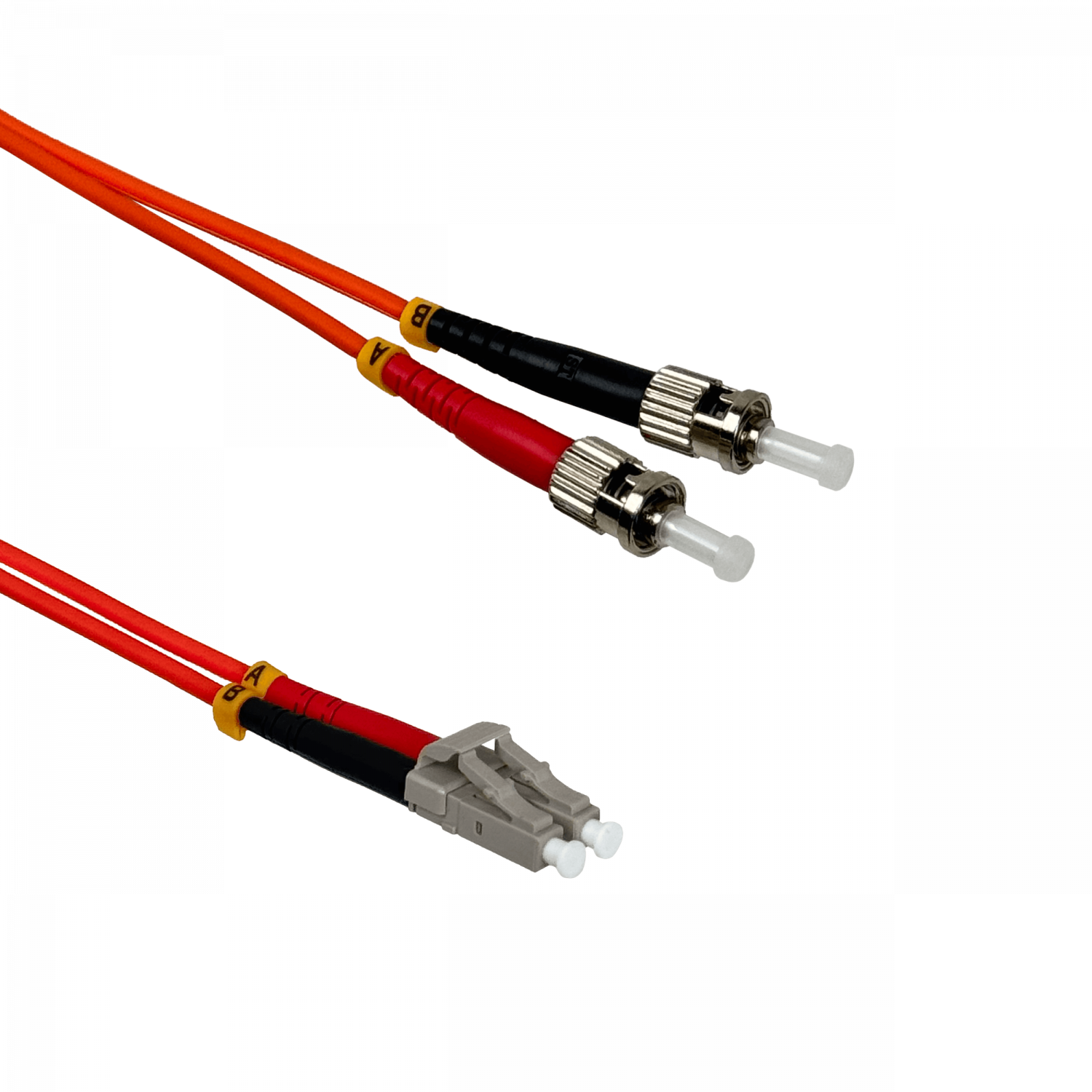 10mt LC-ST OM1 Multimodo MM Duplex Jumper Fibra 62.5/125um LSZH 1