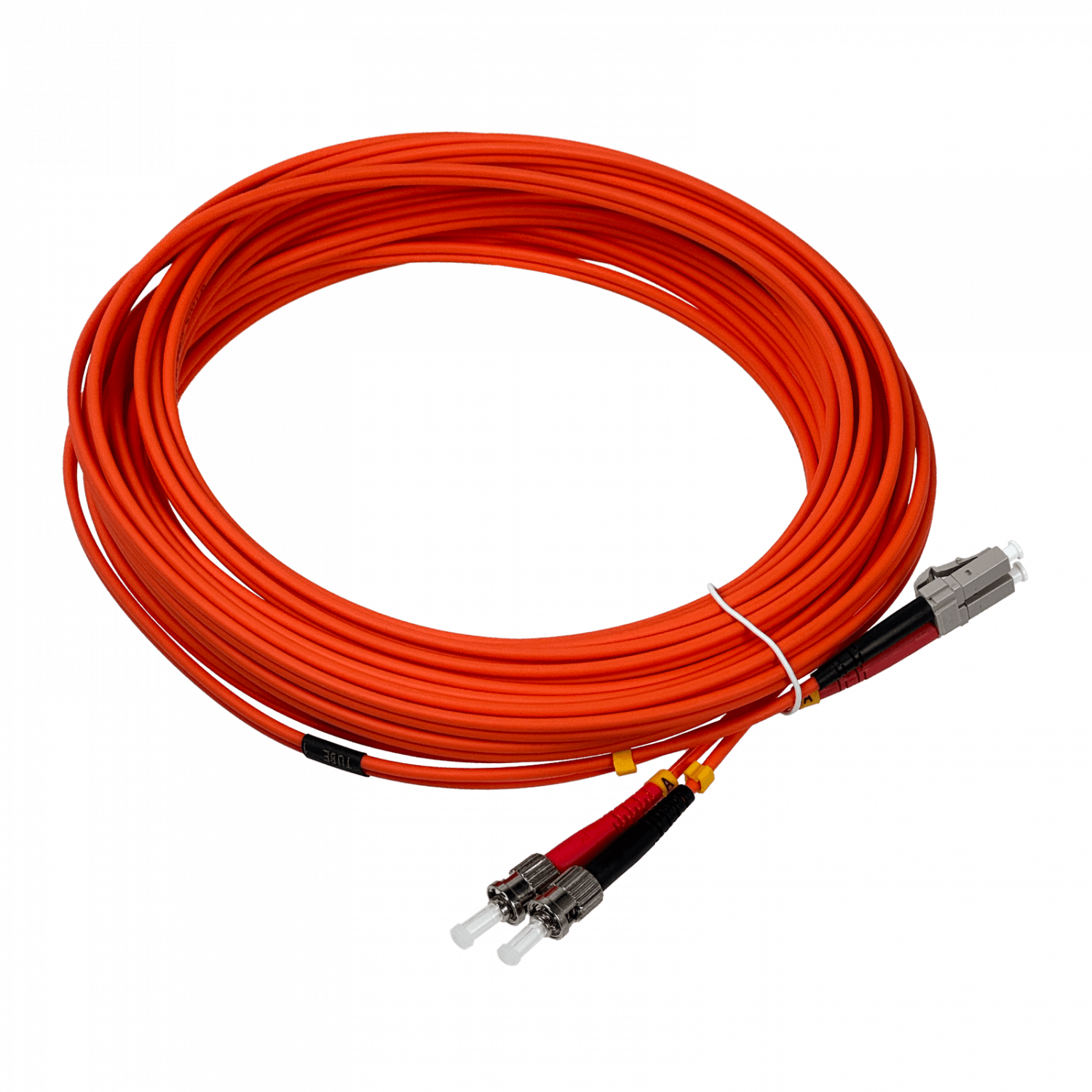 10mt LC-ST OM1 Multimodo MM Duplex Jumper Fibra 62.5/125um LSZH 3