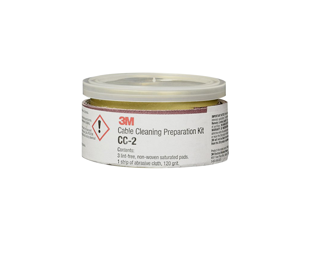 3M Cable Cleaning Preparation Kit 3-pads 120-grit 2