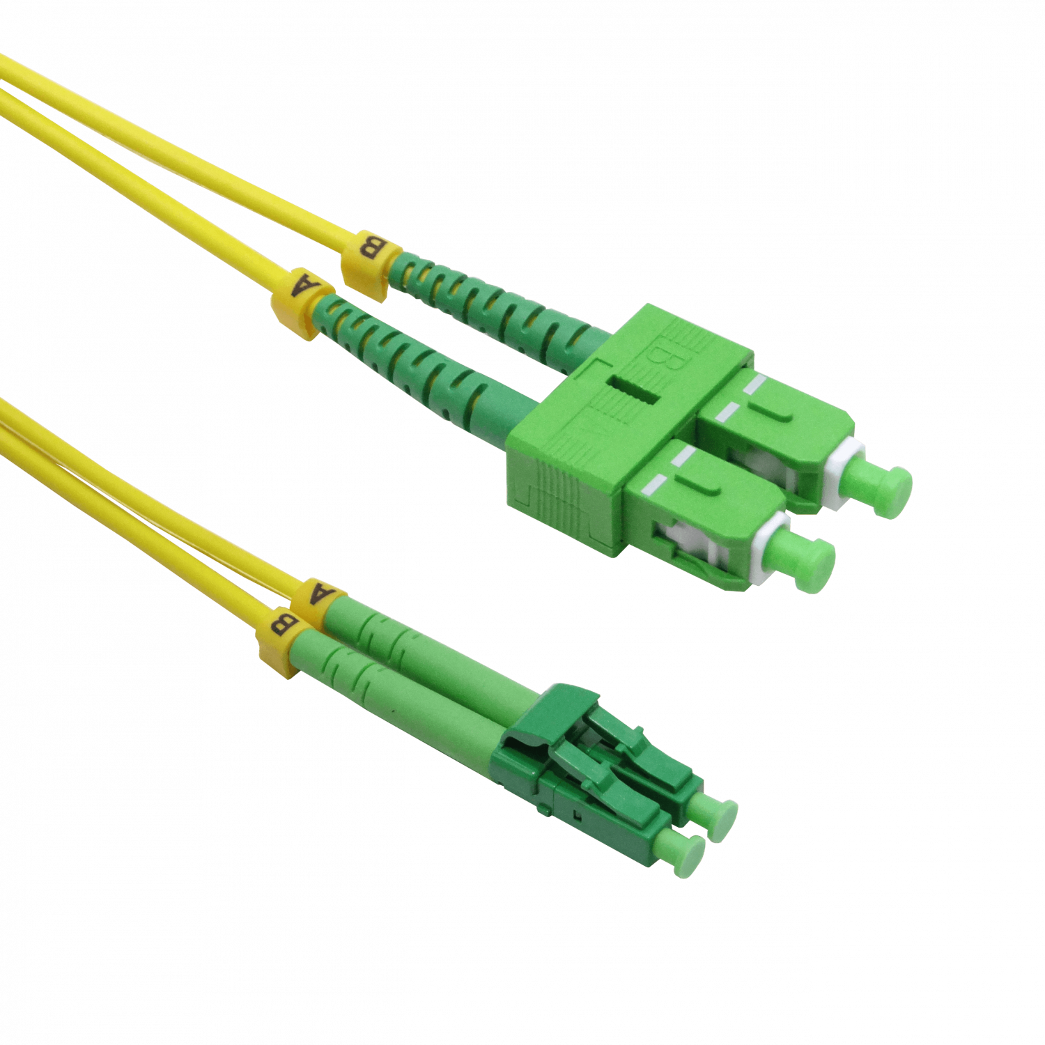 3mt SC/APC-LC/APC MonoModo SM Duplex Jumper Cable Fibra 9/125um 3mm 2