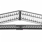 Patch Panel LINKMADE PP148L 2U 48 Keystone Angular Metalico Vacio - Miniatura 4