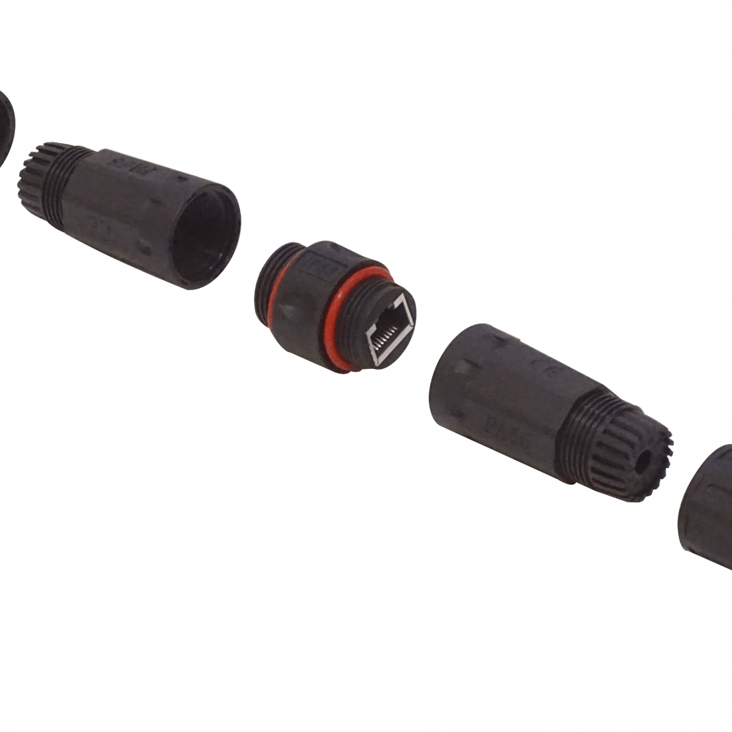 Copla RJ45 STP FTP Cat5e Exterior M25 IP67 Conector Hembra-Hembra 1