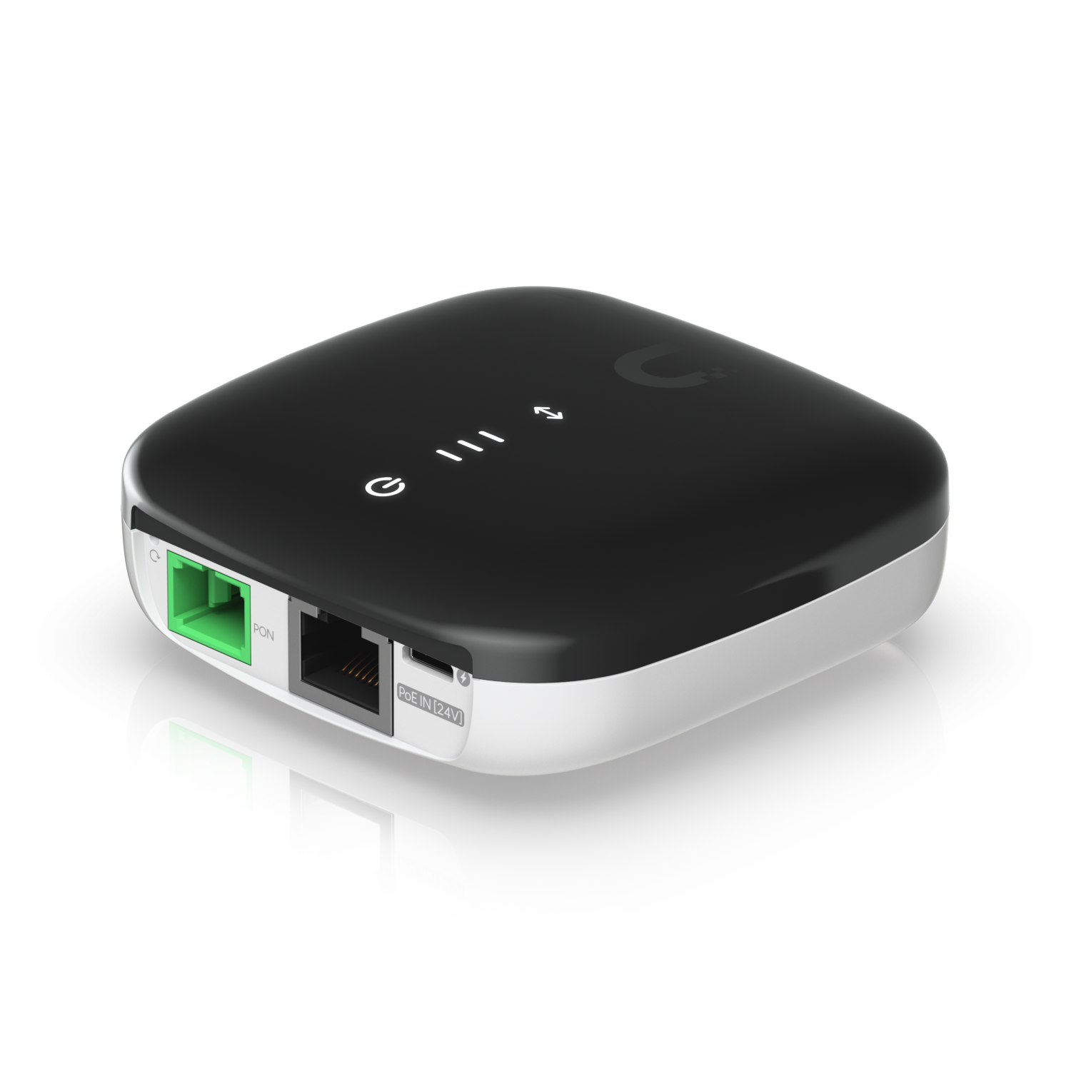 GPON ONU con Fuente PoE24V, SC/APC, 1x Gigabit Ethernet, Sin Pantalla, Monomodo, Ubiquiti UF-LOCO 4