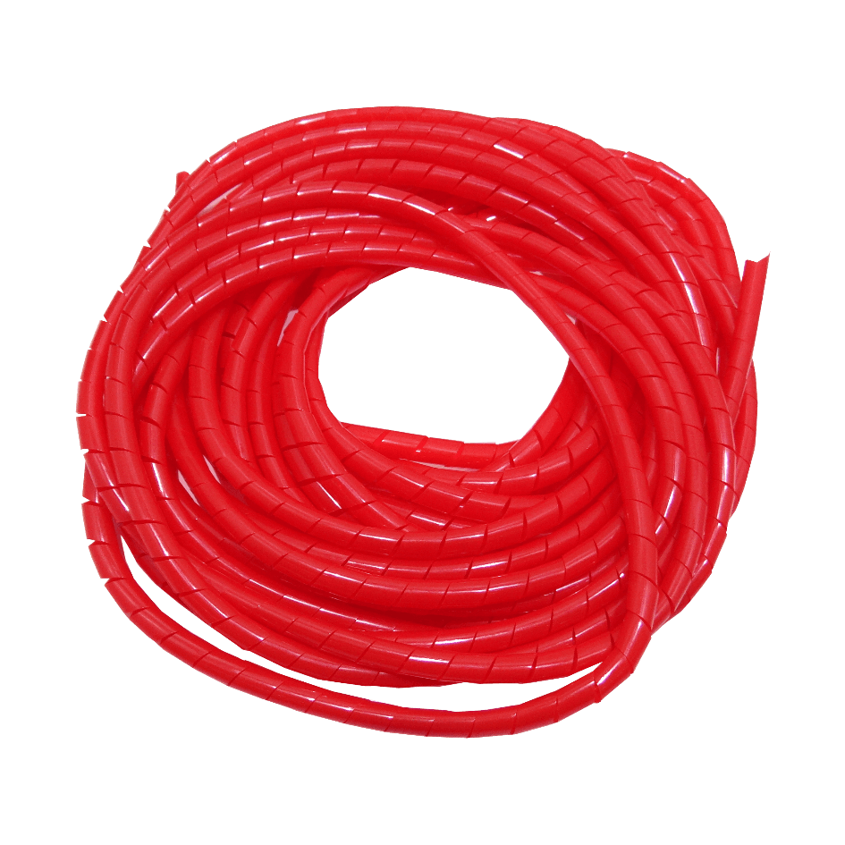 PE Rojo 12mt 12/15/0,85mm Espiral Atrapa Cable Ordenador 3