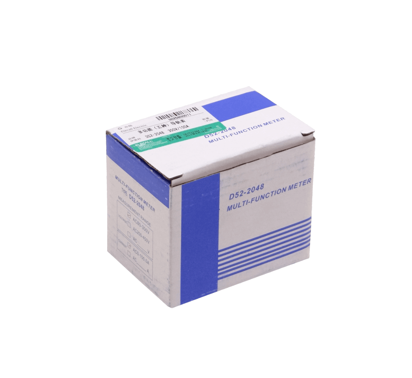 Medidor AC Volt Ampere Watt Coseno FactorPotencia VA RielDin 300V/100A 1
