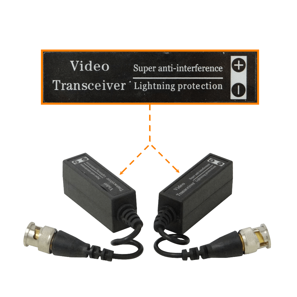 Video Balun Punchable, Pararrayo Pasivo, 1-Par, 2 Unidades, CCTV UTP, BNC-Macho 1