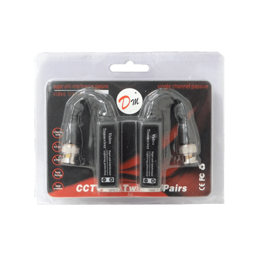 Video Balun Punchable, Pararrayo Pasivo, 1-Par, 2 Unidades, CCTV UTP, BNC-Macho 3