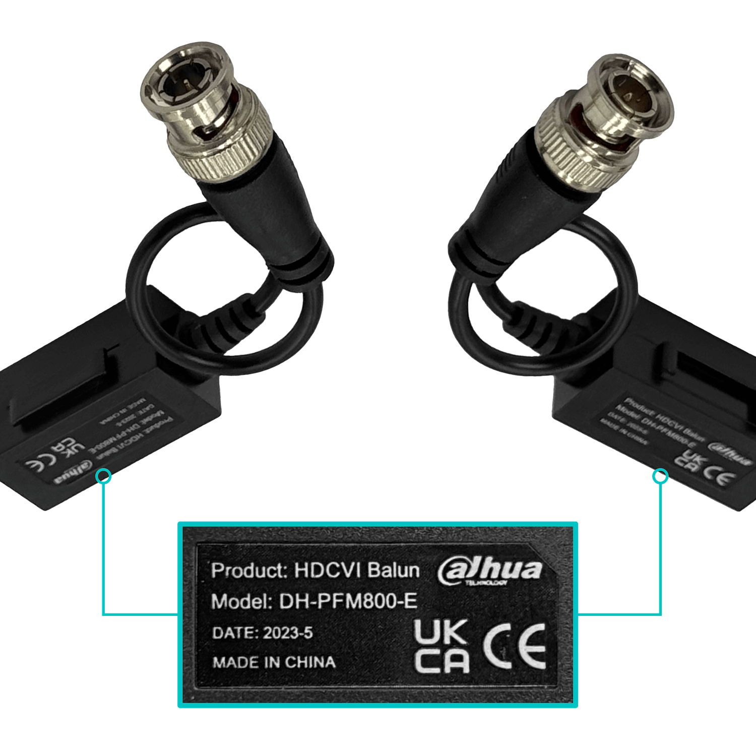 Balún Pasivo Dahua PFM800-E – 1 canal HDCVI, Cat5E/6 hasta 400 metros 6