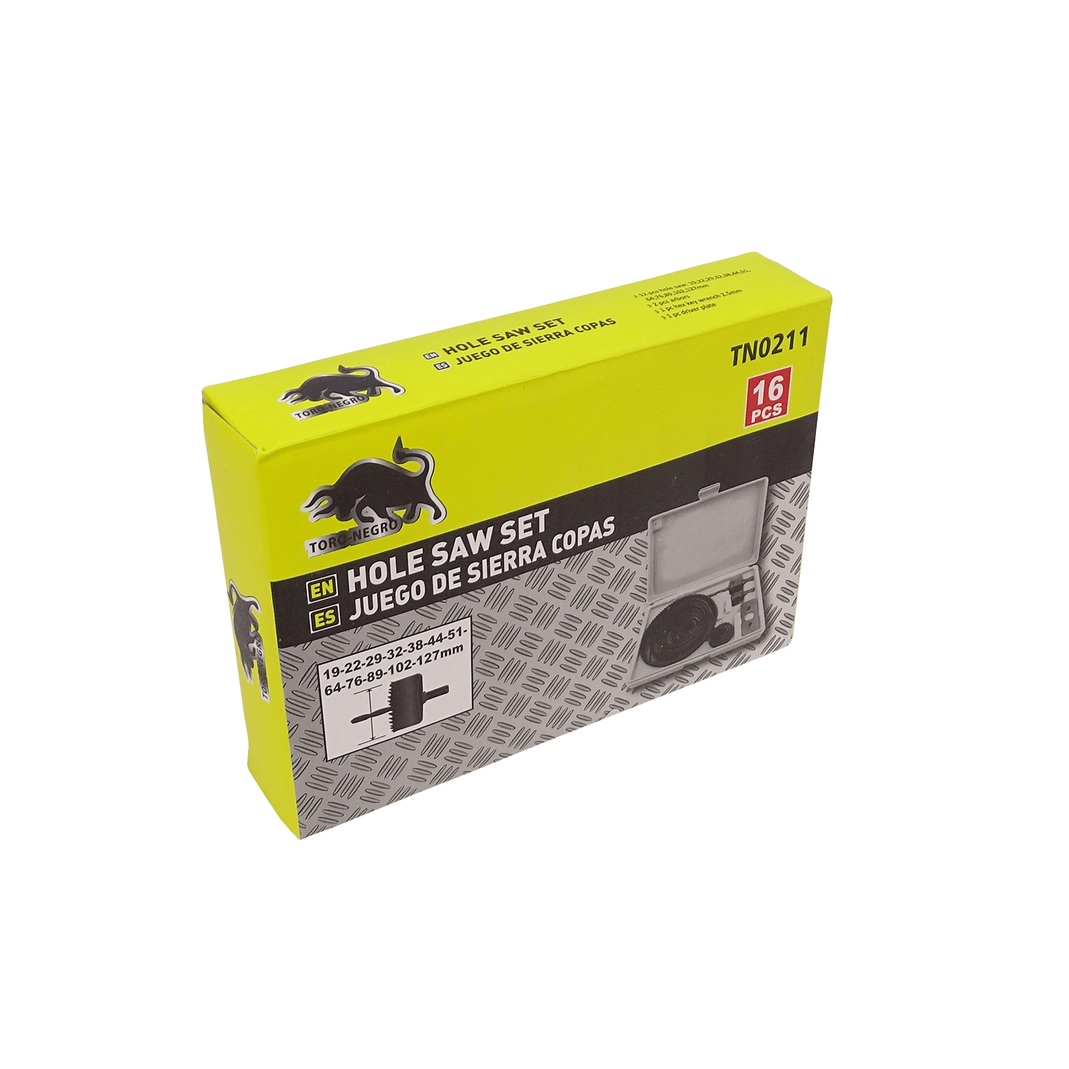 12 Copas Sierras Madera 19-127mm Juego-16-piezas TN0211 FERRETOOLS 1