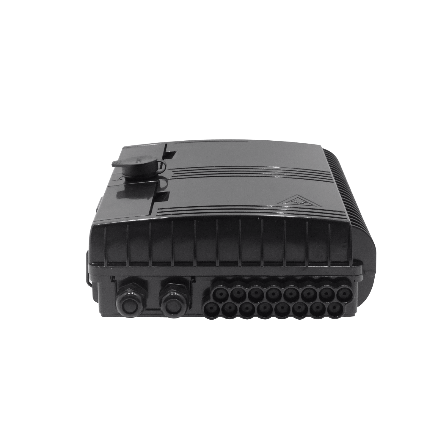 Caja NAP de Fibra Óptica 16 Puertos Negra IP65 con Llave - BOX-16N 3