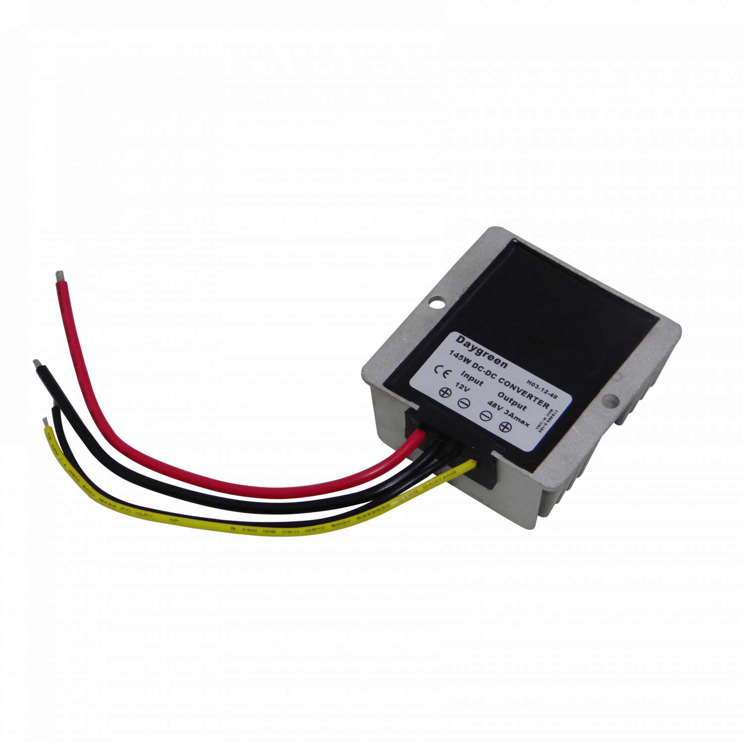 Convertidor in:11-16VDC in:12V out:48VDC 3A 144W IP68 Step Up Boost 5