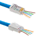 Conectores RJ45 XINTYLINK CAT5E STP FTP Bolsa 50 Orificios 1mm - Miniatura 2