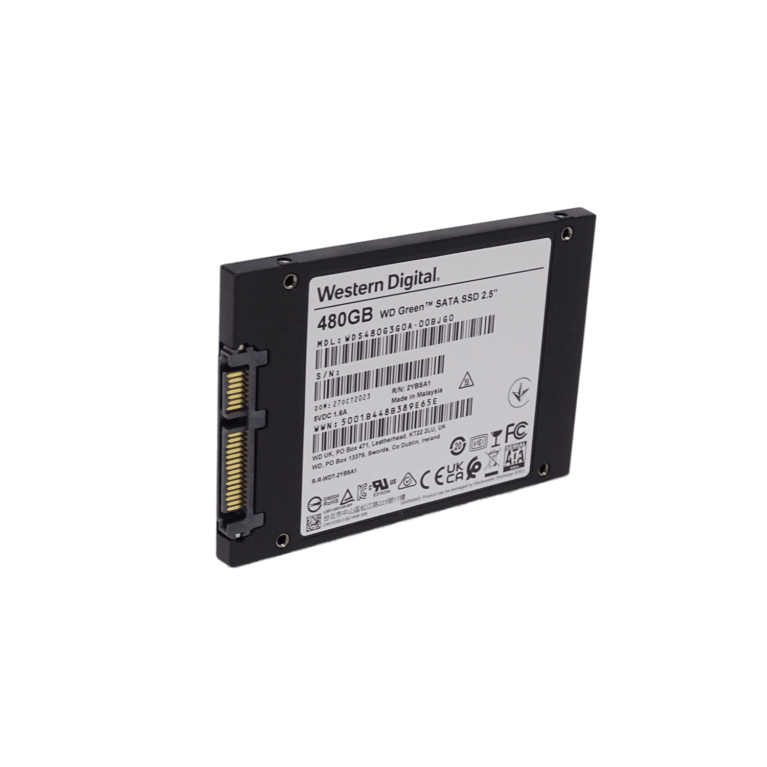 Unidad SSD Western Digital Green, 480GB, 2.5
