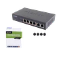 PLANET 6-100(4-PoE+af/at) Extend-250mt 60W-tot Switch no-Admin no-Rack - Miniatura 1