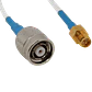 10cm RPTNC-M RPSMA-H Cable RF Coaxial Blanco - Miniatura 1
