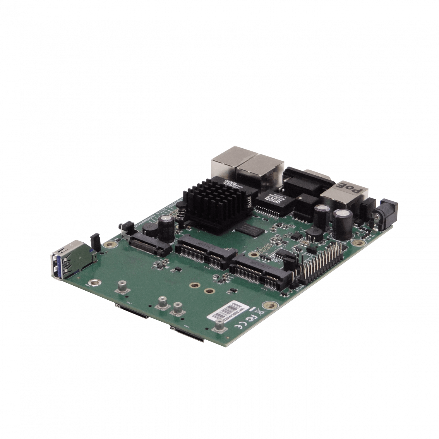RouterBoard MikroTik RBM33G - x3 Puertos Ethernet, x2 miniPCIe, CPU Dual-Core 880MHz, 256MB RAM 2