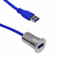 Panel-Diametro-M22mm Cabeza-28mm USB-AH USB3.0 Cable 60cm A-M Alt-34mm - Miniatura 3