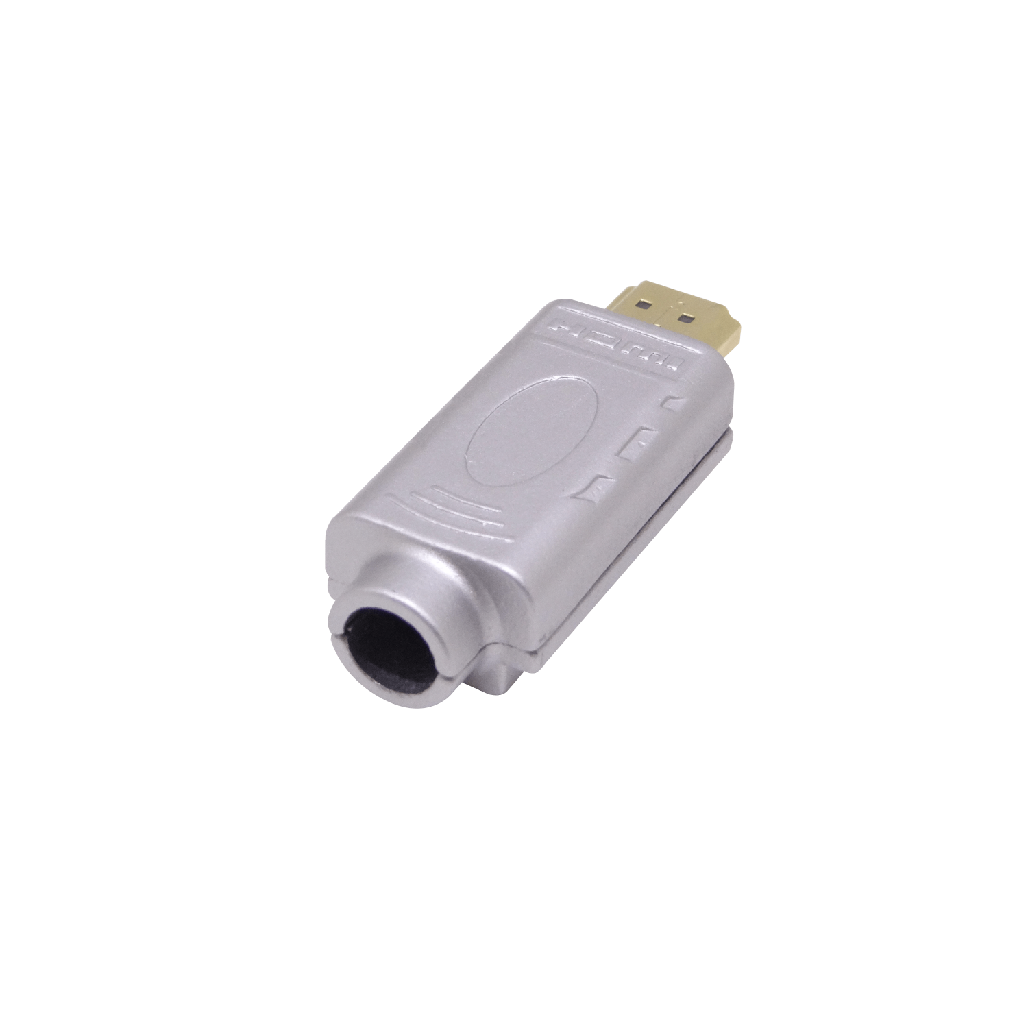 Conector HDMI Macho Blindado Atornillable v2.0, Terminal Volante con Tierra 2