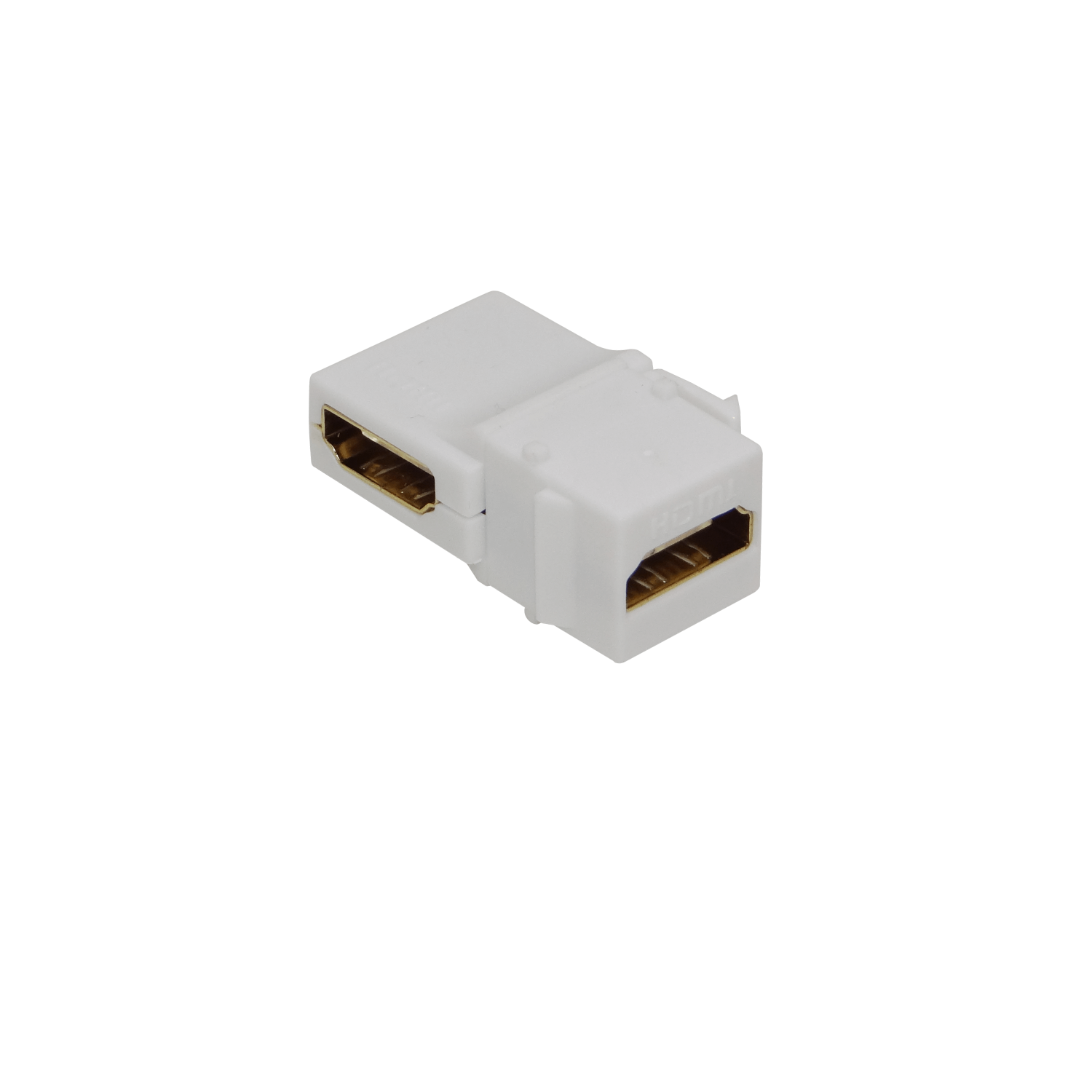 HDMI Angular-90-grados Hembra-Hembra Keystone Blanco 1