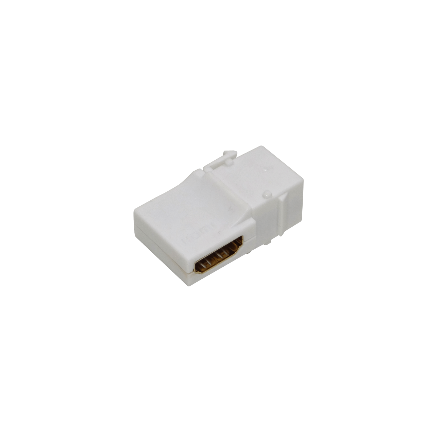 HDMI Angular-90-grados Hembra-Hembra Keystone Blanco 2