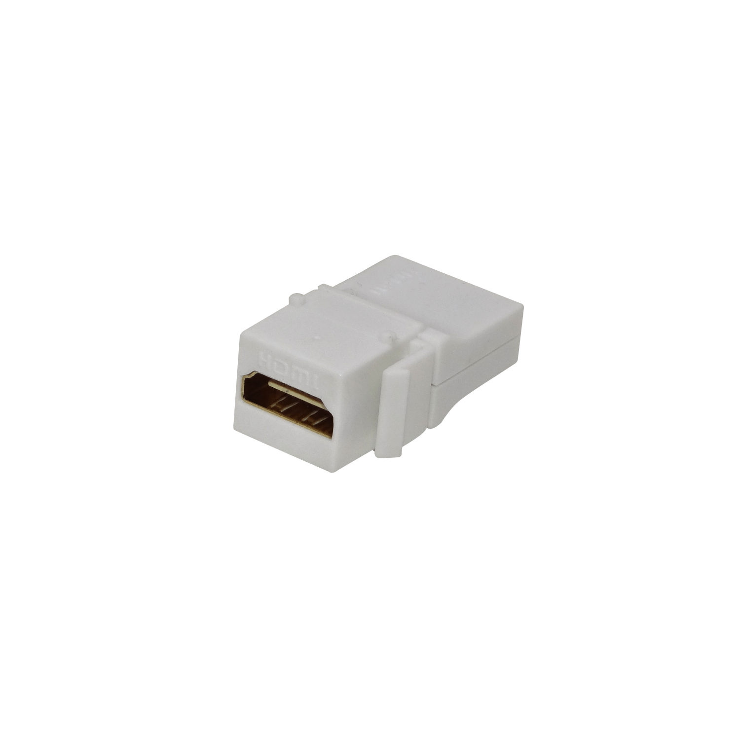 HDMI Angular-90-grados Hembra-Hembra Keystone Blanco 3