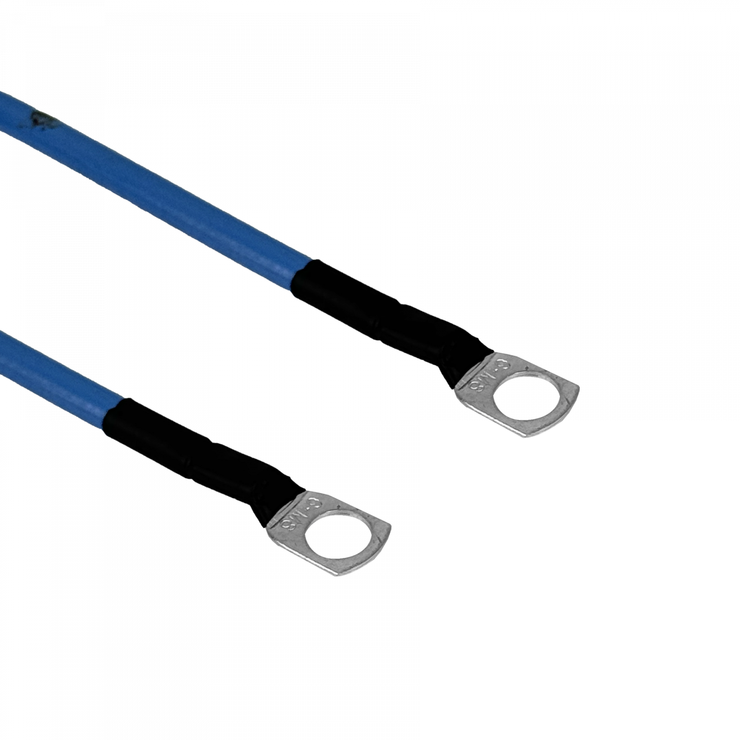 Cable 100cm 8,37mm2 8AWG Azul 8mm-Diametro-Conector 1mt 2