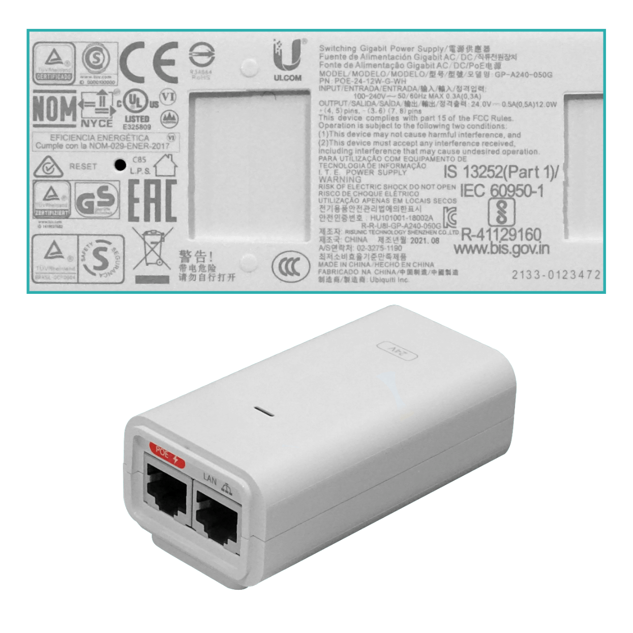 UBIQUITI AC 2,4GHz 13dBi 27dBm 1-1000-RJ45 inc-PoE24V-12W 2x2 NanoBeam 2