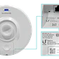 UBIQUITI AC 2,4GHz 13dBi 27dBm 1-1000-RJ45 inc-PoE24V-12W 2x2 NanoBeam - Miniatura 6