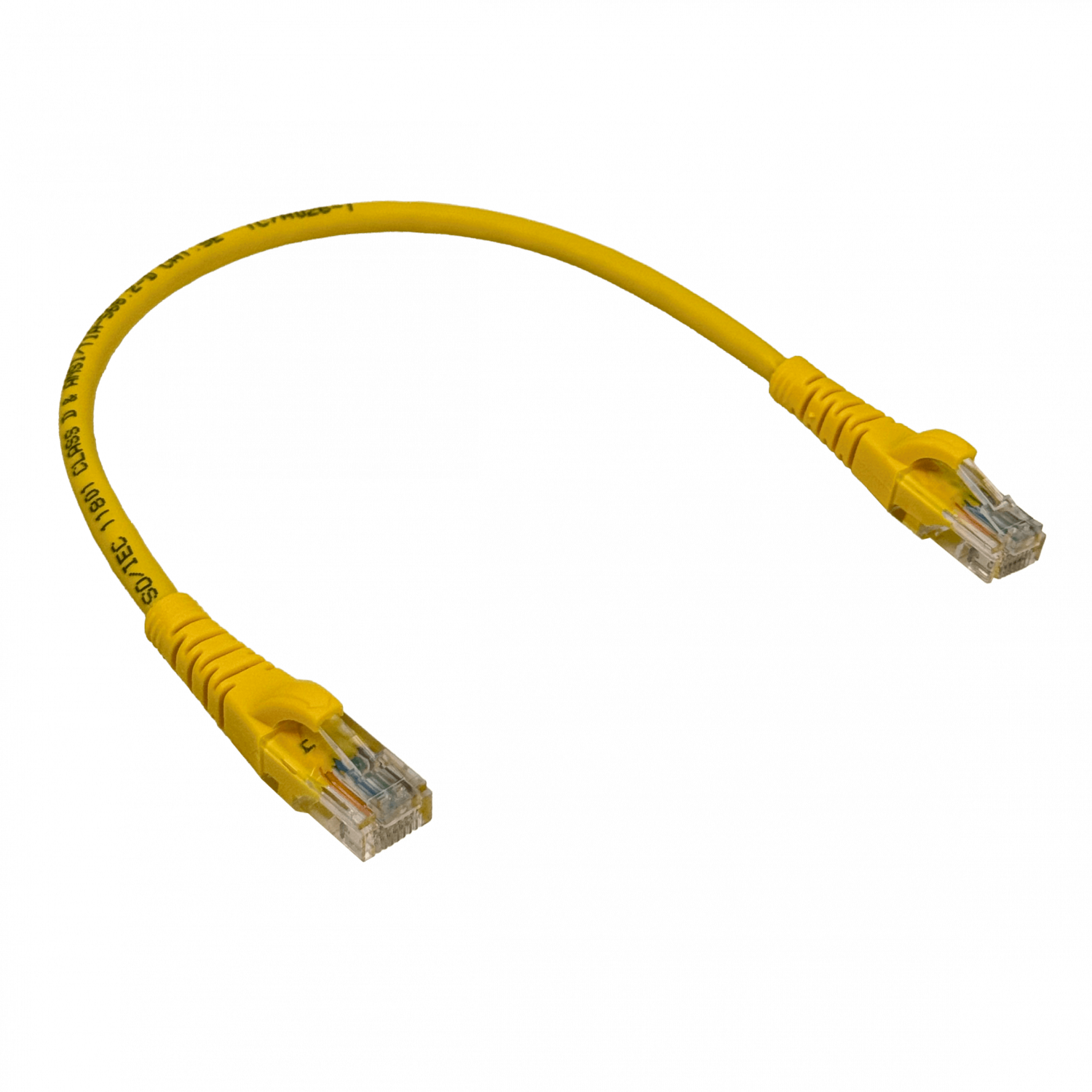 Pack x4 Cable Patch LINKMADE Cat5e 30cm Amarillo LSZH Inyectado Multifilar 4