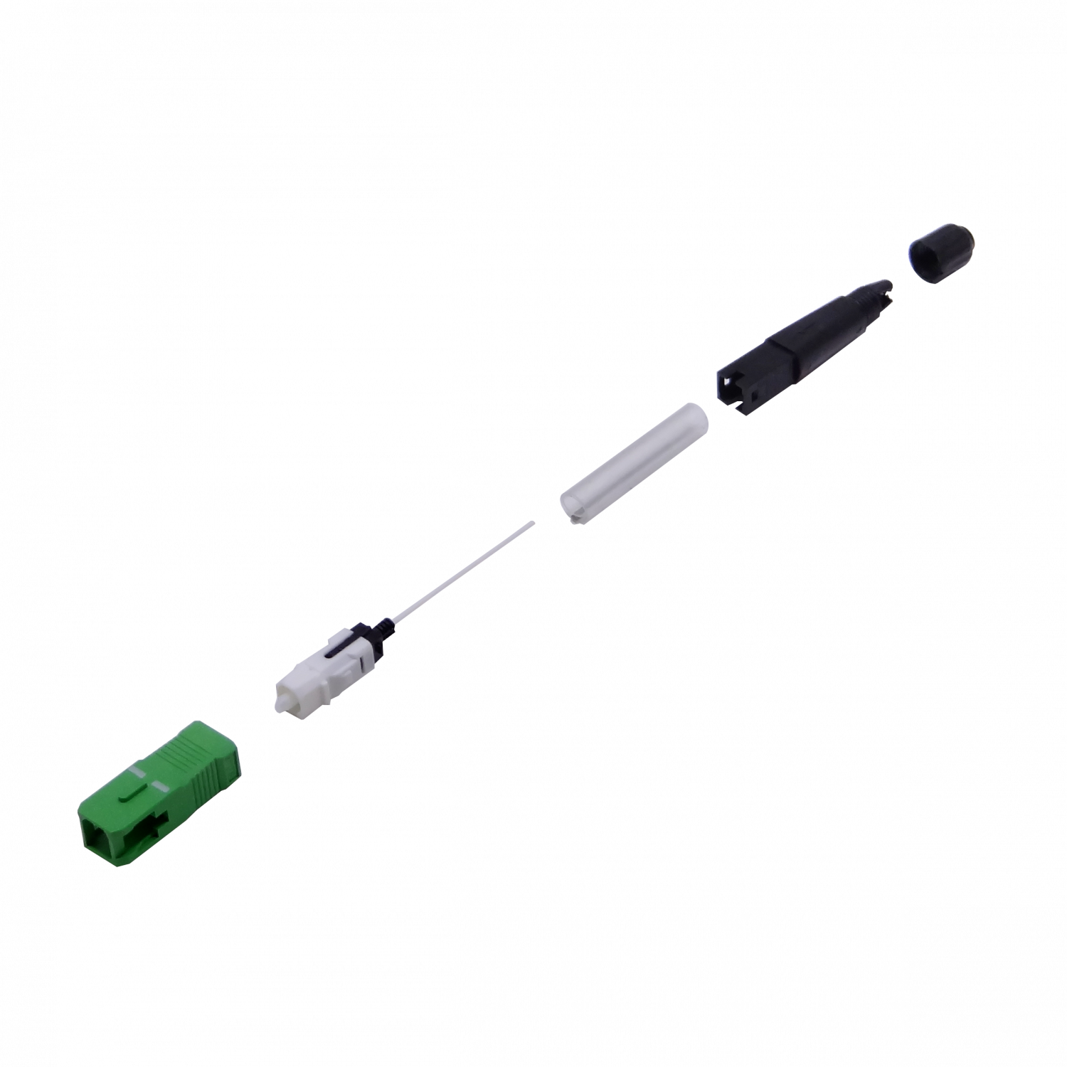 5-unids. SC/APC SM Splice-On Monomodo Conector Fibra para Fusionadora 2