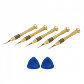 Set de 5 Atornilladores de Precisión para Telecomunicaciones, Paleta, Cruz, 25mm - Miniatura 3