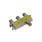 Divisor Coaxial 1x3 F-H a F-H, 5-900MHz, Para TV y RF - Miniatura 1