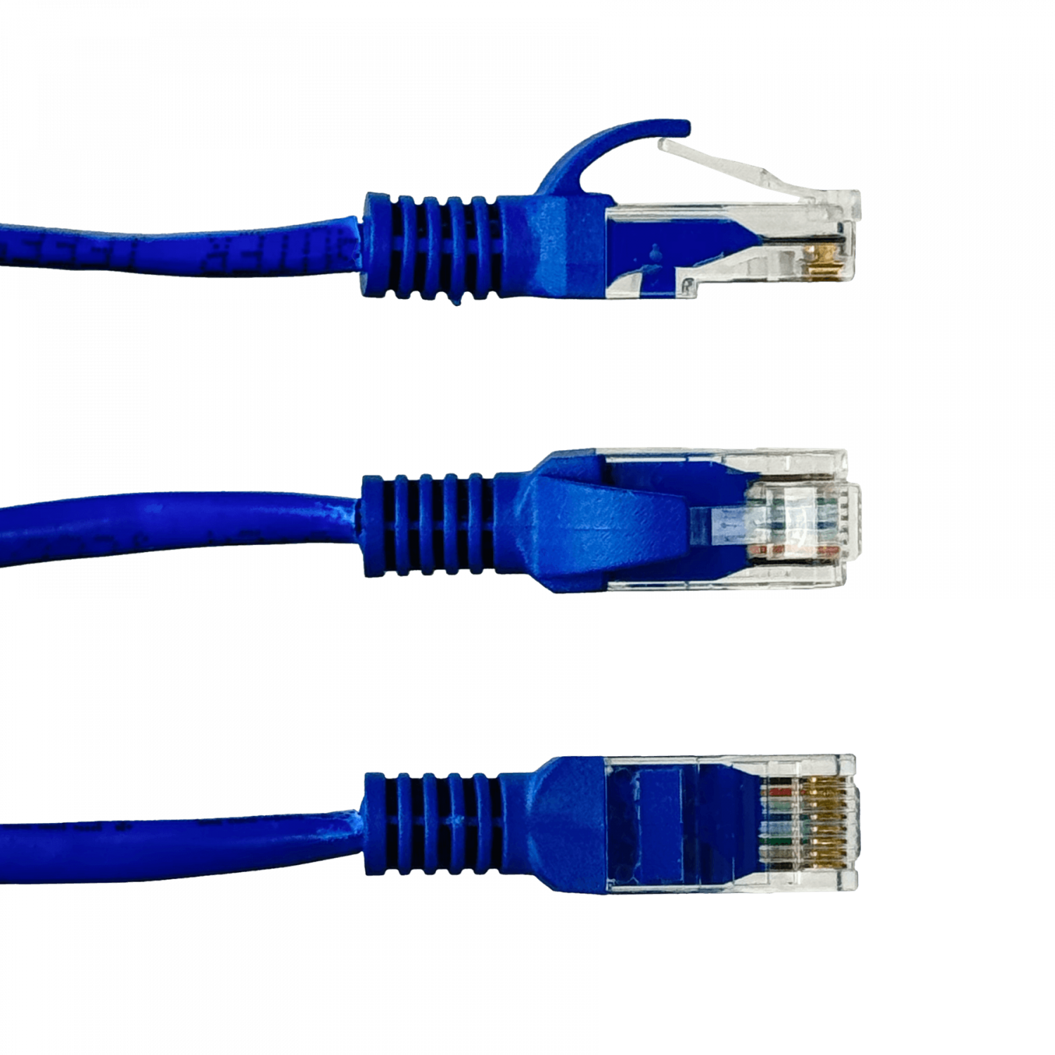Cable Patch Genérico Cat5e 30mt Azul CCA Inyectado 2