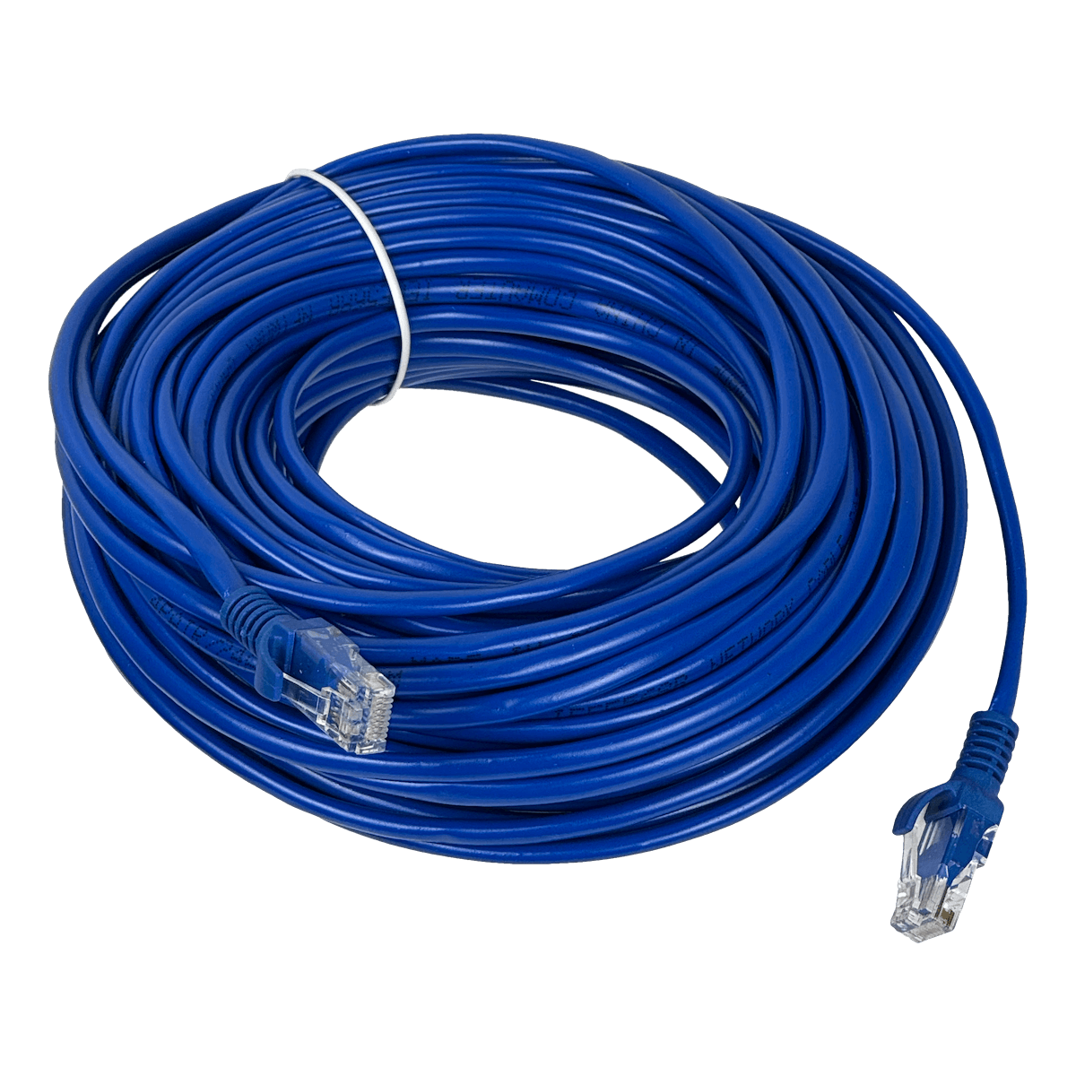 Cable Patch Genérico Cat5e 30mt Azul CCA Inyectado 4