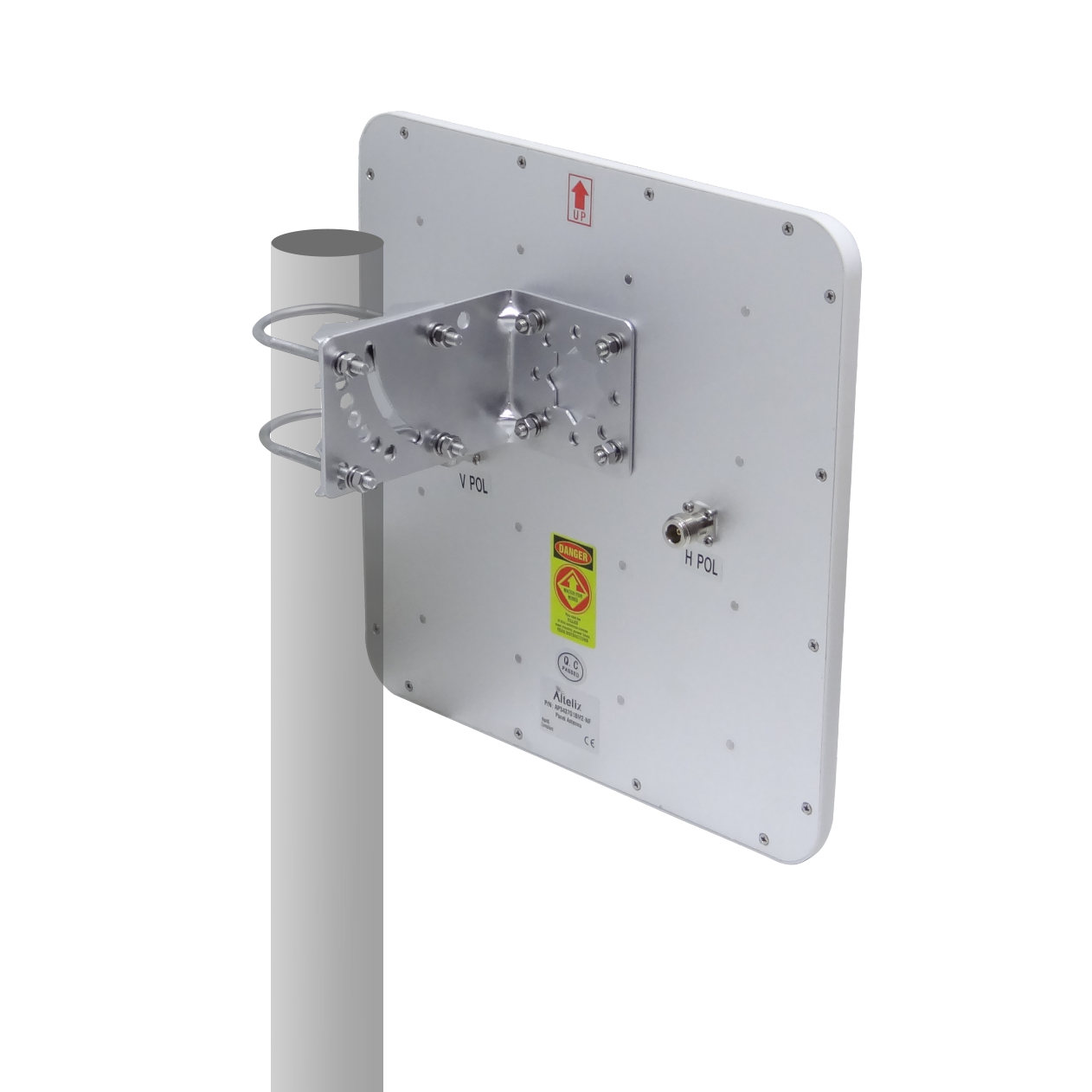 Antena Panel DualPol ALTELIX AP3437G18M2-NF 3,4-3,7GHz 18dBi 15x15° 2x2 N-Hembra 307x307mm 1